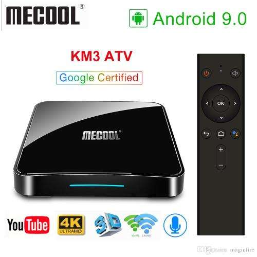 Mecool KM3 Android 9.0 TV Box (4GB RAM / 64GB ROM) * * Google Certified * *with Voice Control Remote