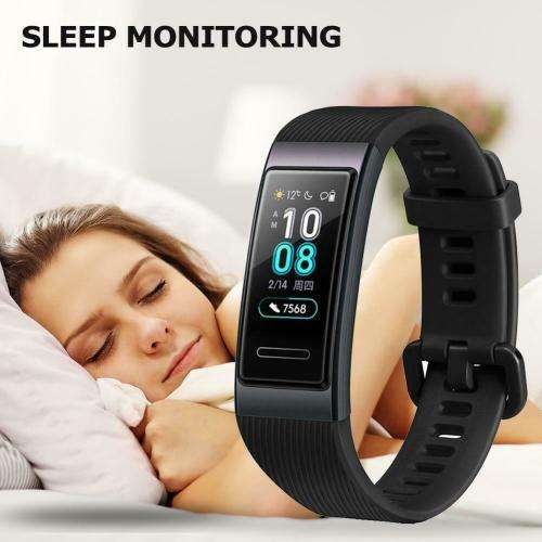 Original Huawei Pro Band 3 Pro (GPS, Color Touchscreen ,Heart Rate Sensor, Sleep Monitor) - Black