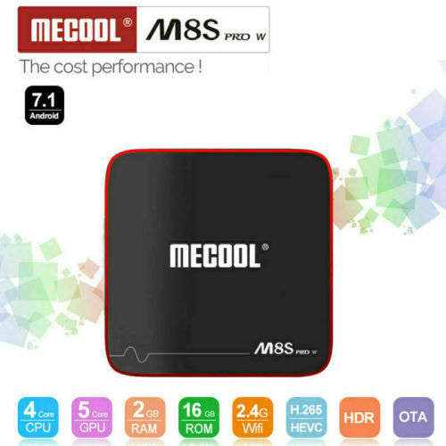 Mecool M8S Pro W (2GB/16GB) Android 7.1 TV Box** Netflix,Showmax**+ FREE Wireless Mini Keyboard