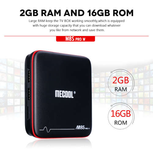 Mecool M8S Pro W (2GB/16GB) Android 7.1 TV Box** Netflix,Showmax**+ FREE Wireless Mini Keyboard