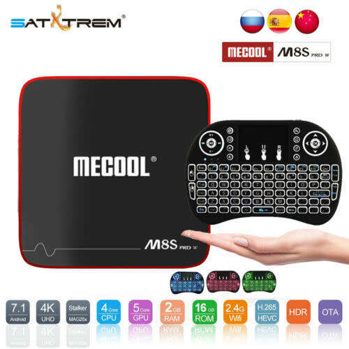 Mecool M8S Pro W (2GB/16GB) Android 7.1 TV Box** Netflix,Showmax**+ FREE Wireless Mini Keyboard