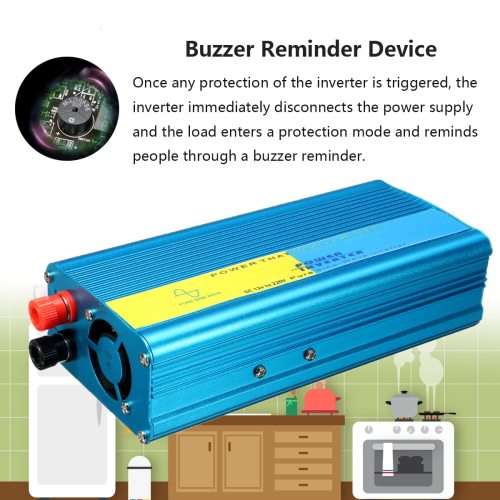 1200W DC12V To AC 220V Pure Sine Wave Watt Power Inverter for House,Car,Camping