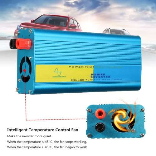 1200W DC12V To AC 220V Pure Sine Wave Watt Power Inverter for House,Car,Camping