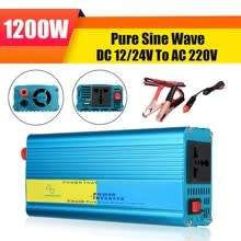 1200W DC12V To AC 220V Pure Sine Wave Watt Power Inverter for House,Car,Camping