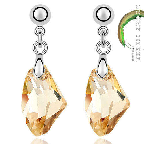 Champagne Swarovski Earings
