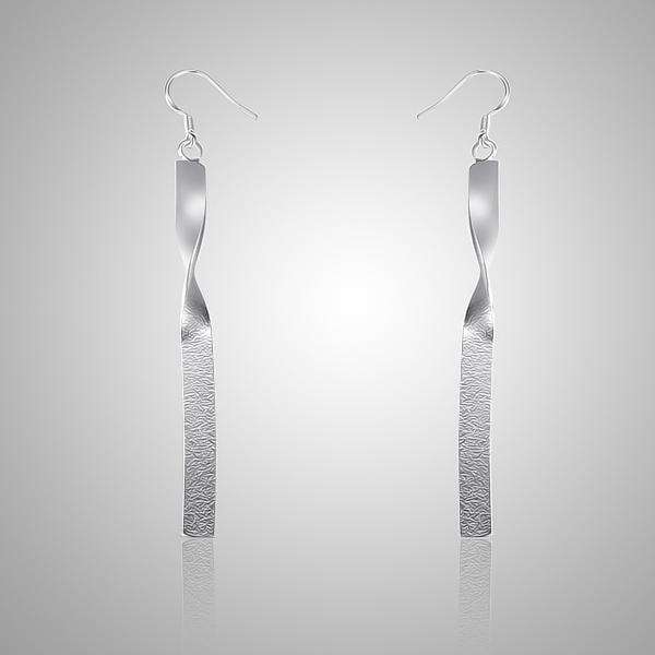 Silver Twist Earrings
