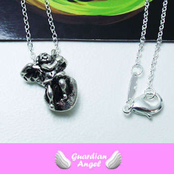 Angel Pendant & Silver Necklace