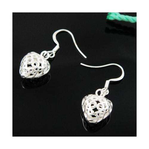 Silver Filigree hollow Heart Earrings. Beautifull and elegant!! Buy Now!! LOCAL STOCK