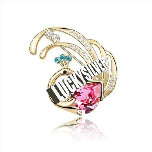 Stunning New Austrian Crystal Brooch - Beautiful clear crystal stones.  LOCAL STOCK!!