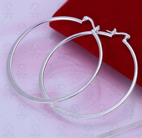 Silver Designer Hoop Earrings  LOCAL STOCK Quick delivery