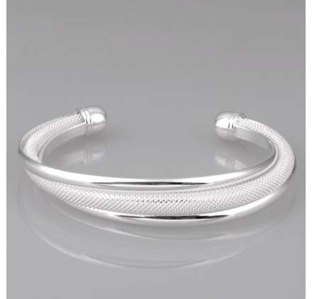 Silver Designer Open Cuff  Bangle  LOCAL  delivery