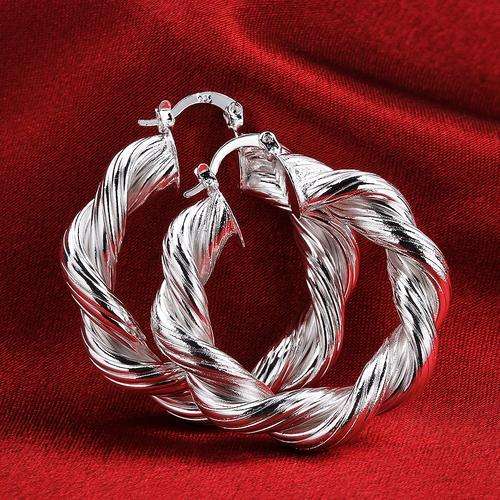 Sterling Silver -Filled Designer Hoop Earrings  LOCAL STOCK