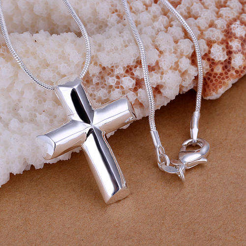 Sterling Silver Filled Cross Pendant with Necklace LOCAL STOCK