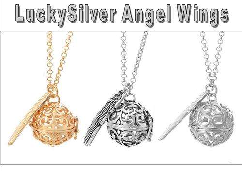 Angel Whisperer Gold Necklace  Pendant with Bell LOCAL STOCK