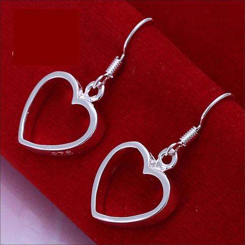 Sterling Silver Filled Designer Heart Earrings LOCAL STOCK