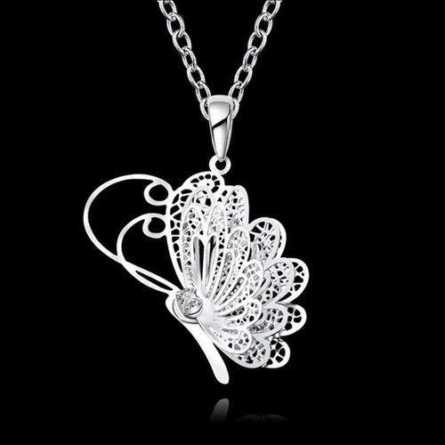 Sterling Silver Filled Designer Butterfly Necklace LOCAL STOCK