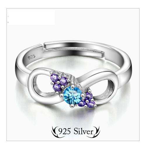 Solid .925 Sterling Silver PERSONALIZED  Love Promise Ring - Engrave your own letters