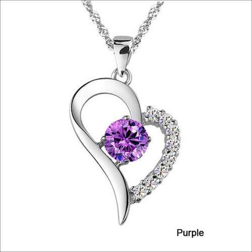 Fantastic price!! Silver Austrian Crystal Heart Necklace at LOW LOW price