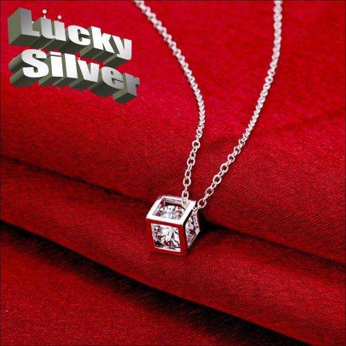 Fantastic price!! Sterling Silver - filled Necklace with simulated diamond at LOW LOW price