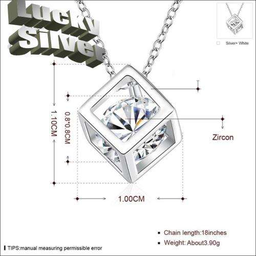 Fantastic price!! Sterling Silver - filled Necklace with simulated diamond at LOW LOW price