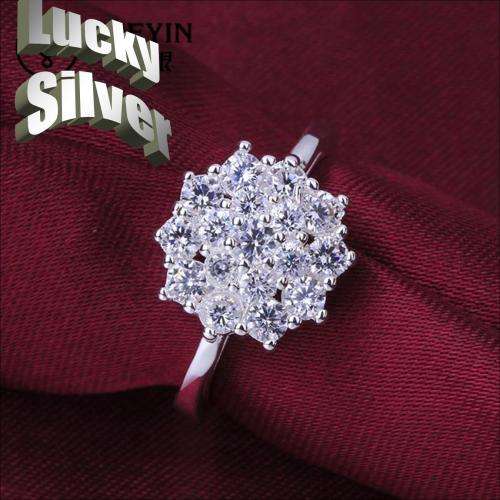 Fantastic price!!  Silver Ring with simulated diamonds at LOW LOW price