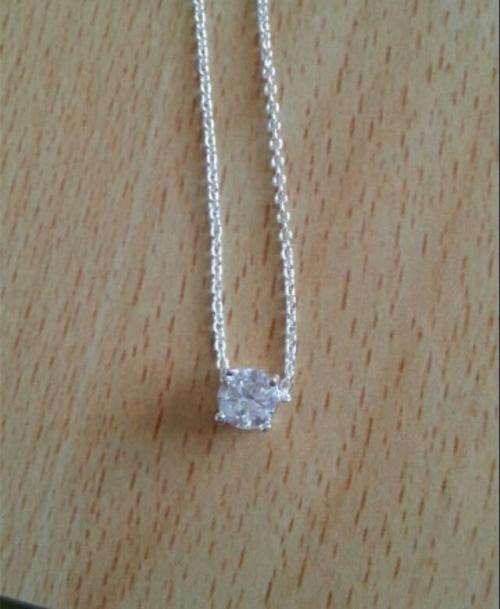 Fantastic price!! Sterling Silver - filled Necklace Earrings Ring Set with simulated diamonds