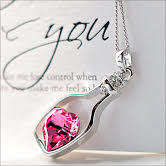 Austrian Crystal Milk Bottle Necklace LOCAL STOCK