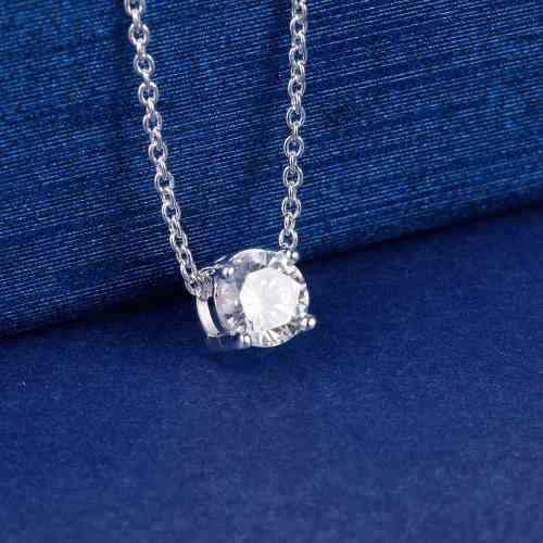 Sterling Silver - filled Necklace with simulated diamond LOCAL STOCK