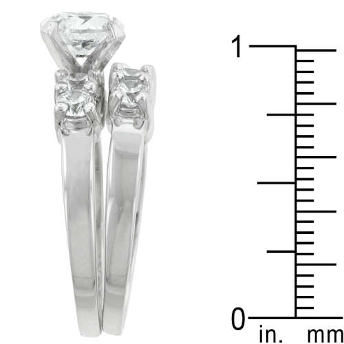 WEDDING RING SET Classic Wedding Set Ring #6  LOCAL STOCK