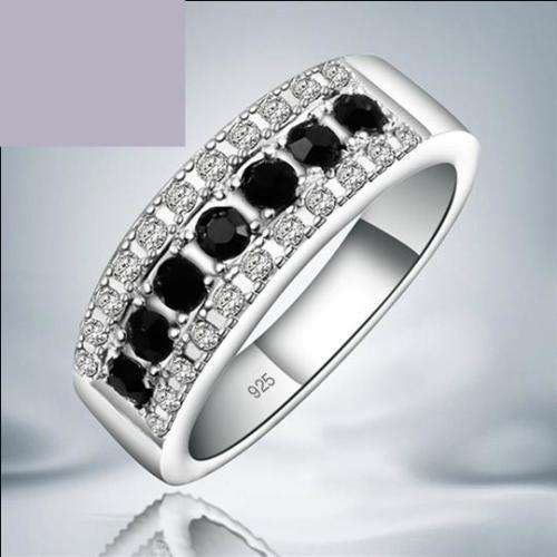 Fantastic price!! Sterling Silver filled Ring with simulated diamonds sizes 7 - 8