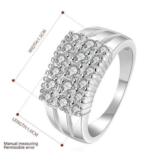 Sterling Silver - filled Designer Ring