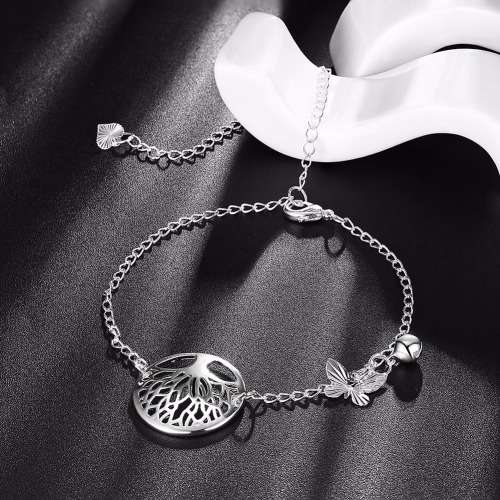 Fantastic price!! Sterling Silver - filled  Tree of life Bracelet  with detail at LOW LOW price