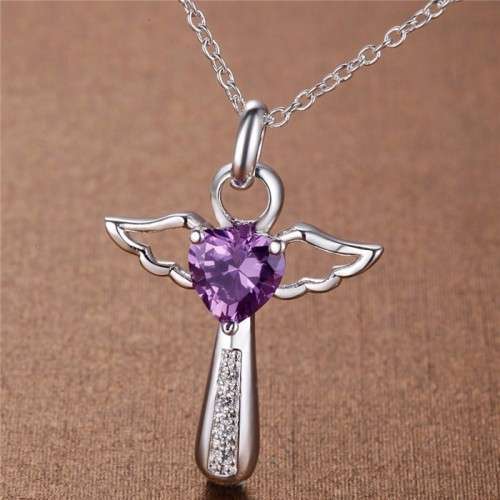 Fantastic price!! Sterling Silver - filled  Angel cross necklace at LOW LOW price