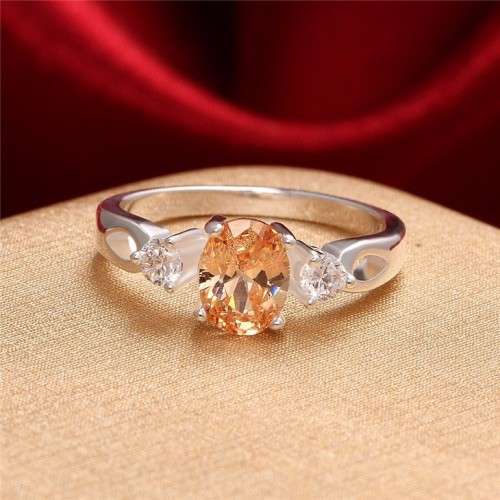 Fantastic price!! Sterling - filled Ring with simulated diamonds #7-8 in three colouts