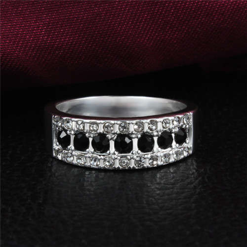 Fantastic price!! Sterling Silver filled Ring with simulated diamonds sizes 7 - 8