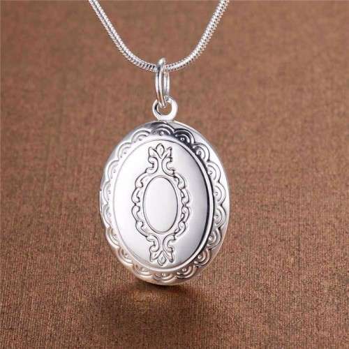 Sterling Silver - filled Oval Locket Necklace - put a photo inside - at LOW LOW price LOCAL STOCK