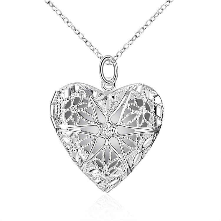 Silver Designer Locket Necklace