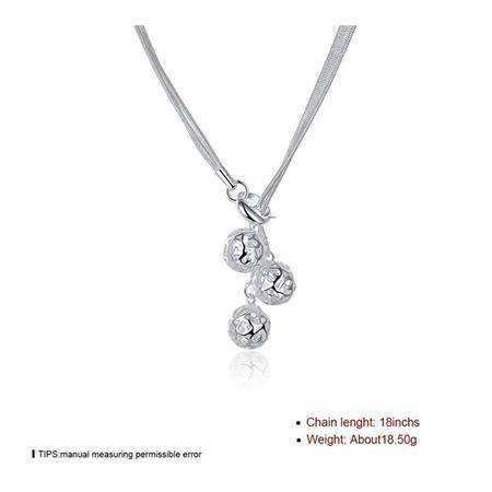 Sterling Silver-filled 3 string Filigree ball lariat Necklace LOCAL STOCK 3-5 days