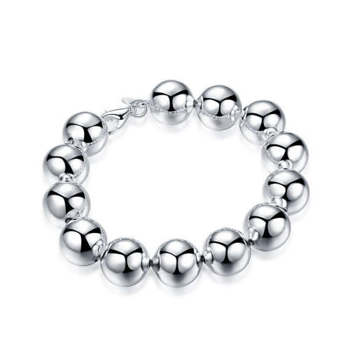 Sterling Silver Hollow Ball Bracelet