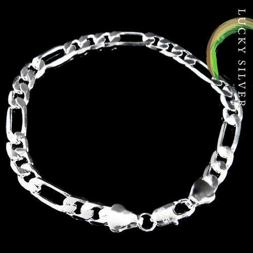 925 Sterling Silver Bracelet -19cm/6mm