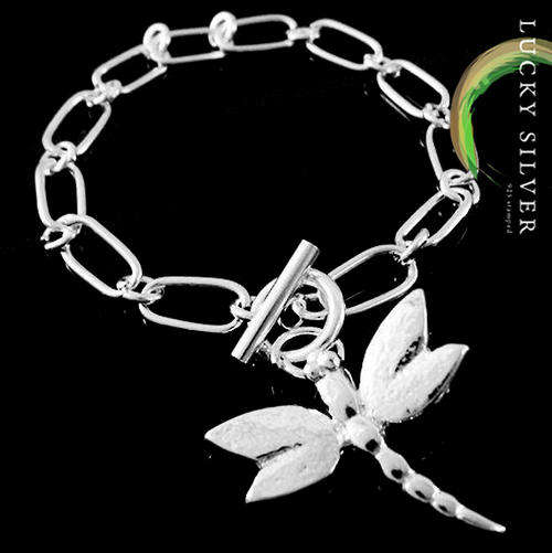 Dragonfly 925 Sterling Silver Bracelet