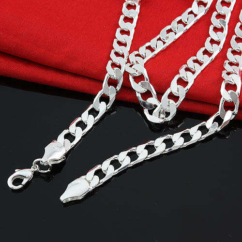 SILVER Fashion Necklace -7mm
