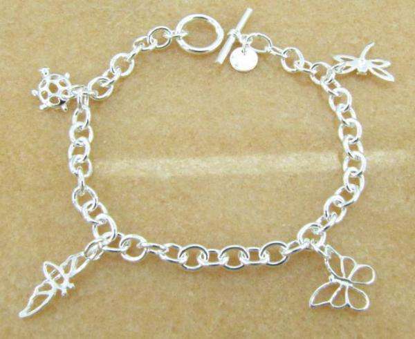 925 Sterling Silver Charm Bracelet
