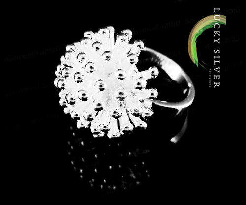 HUGELY POPULAR!!! 925 Sterling Silver EP #7 SEA URCHIN Ring - just R59.50! IN STOCK!