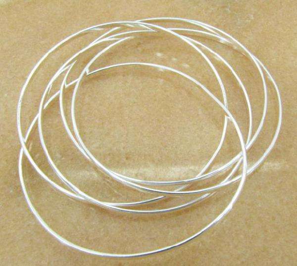 925 Sterling Silver Five-Bangles