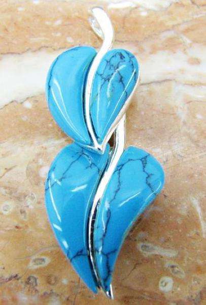 ***Glamarous*** Handmade Silver TURQUOISE Pendant