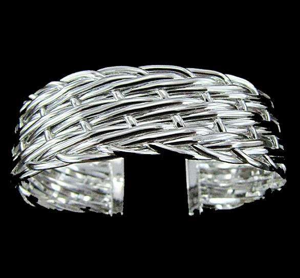 Beautiful Silver Mesh Bangle (Ready to Ship)