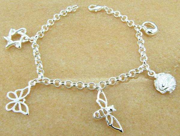925 Sterling Silver Charm Bracelet