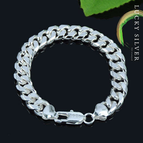 Lucky Silver 925 Clad Chain BRACELET (In Stock & Ready to Ship)