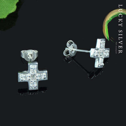 For Resellers - 925 Stamped *Lucky Silver* EARRINGS (CVH074) -Direct Import